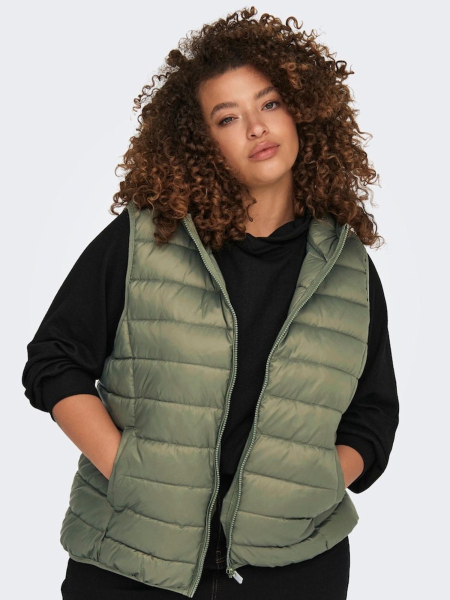 Overdele ONLY CARMAKOMA | Carnew Tahoe Hood Waistcoat