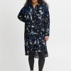 Overdele Fransa Plus Size Selection | Fphelena Dress Navy Blazer Graphic Mix