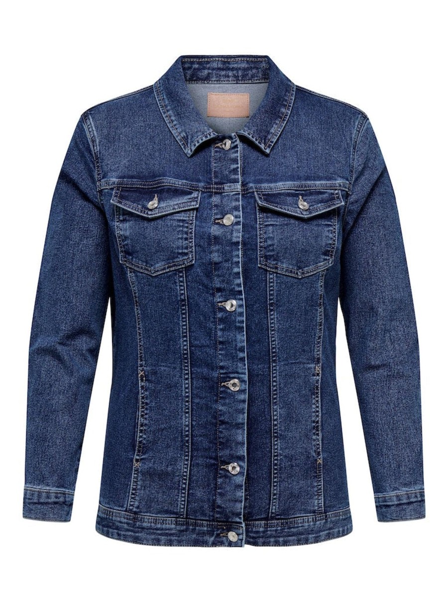 Andet ONLY CARMAKOMA | Carwespa Long Denim Jacket Medium Blue Denim