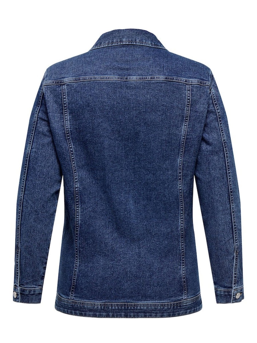 Andet ONLY CARMAKOMA | Carwespa Long Denim Jacket Medium Blue Denim