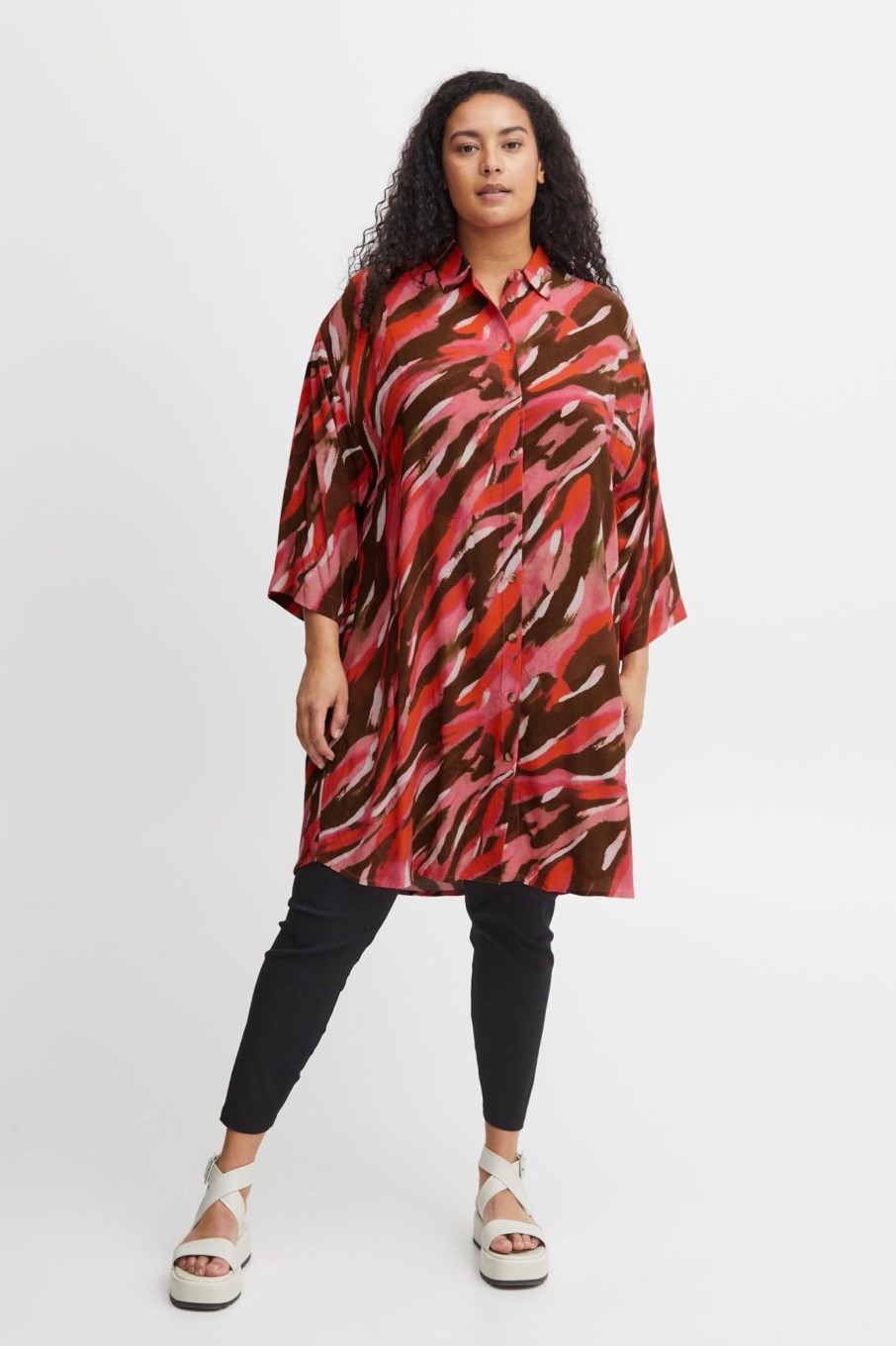 Overdele Fransa Plus Size Selection | Fpkaiya Shirt Camellia Rose Mix