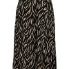 Underdele EVOKED VILA | Vielena Hw Maxi Skirt/Cur/Rt Black /Birch