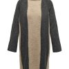 Overdele ONLY CARMAKOMA | Carjane Ls Block Rollneck Dress Dark Grey Melange Humus Melange