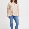 Overdele Fransa Plus Size Selection | Frxpann Tee Camellia Rose Mix