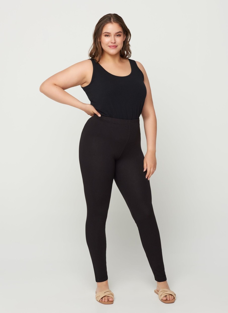 Andet Zizzi | Basis Leggings I Viskose Fra Zizzi