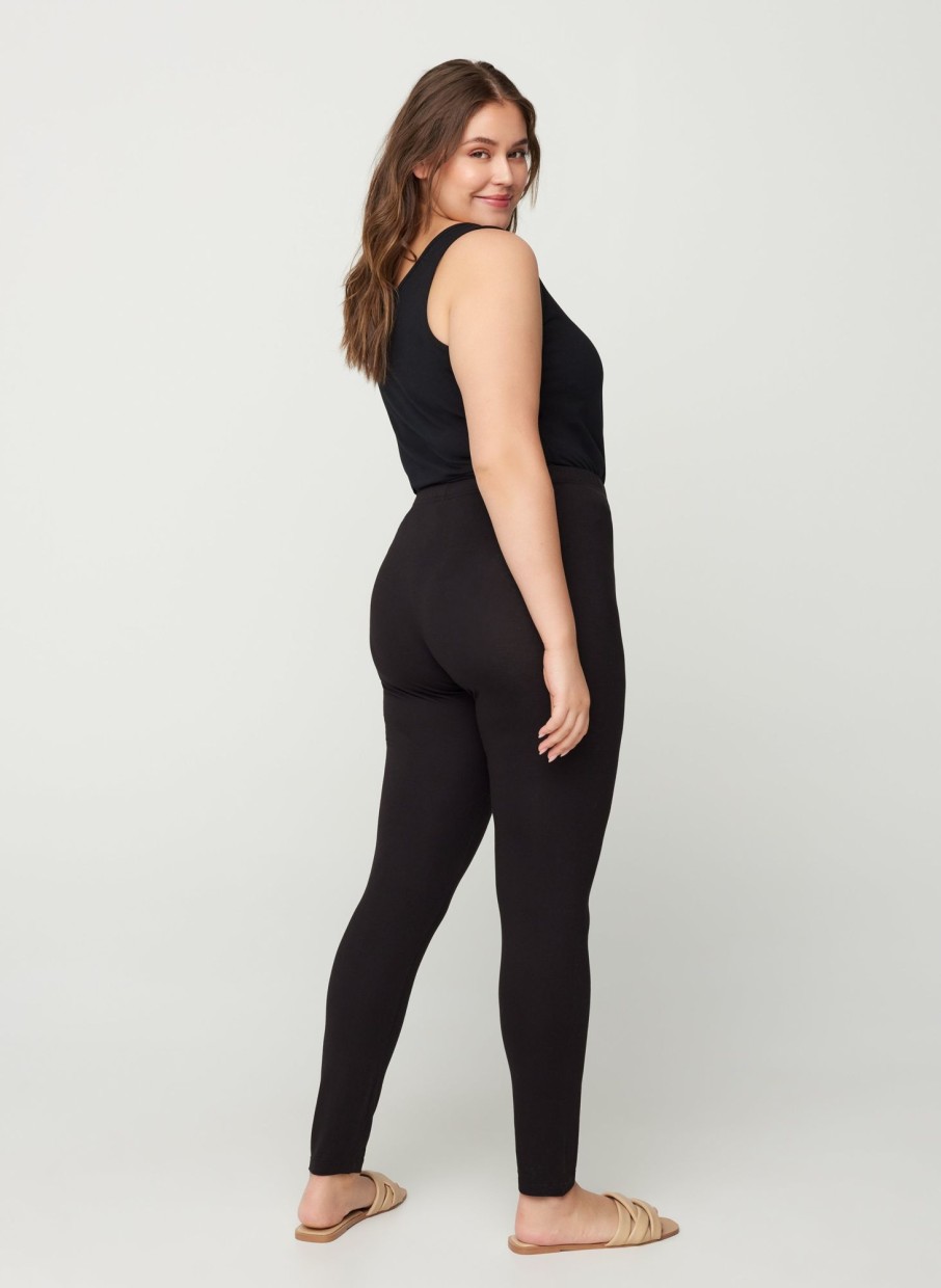 Andet Zizzi | Basis Leggings I Viskose Fra Zizzi