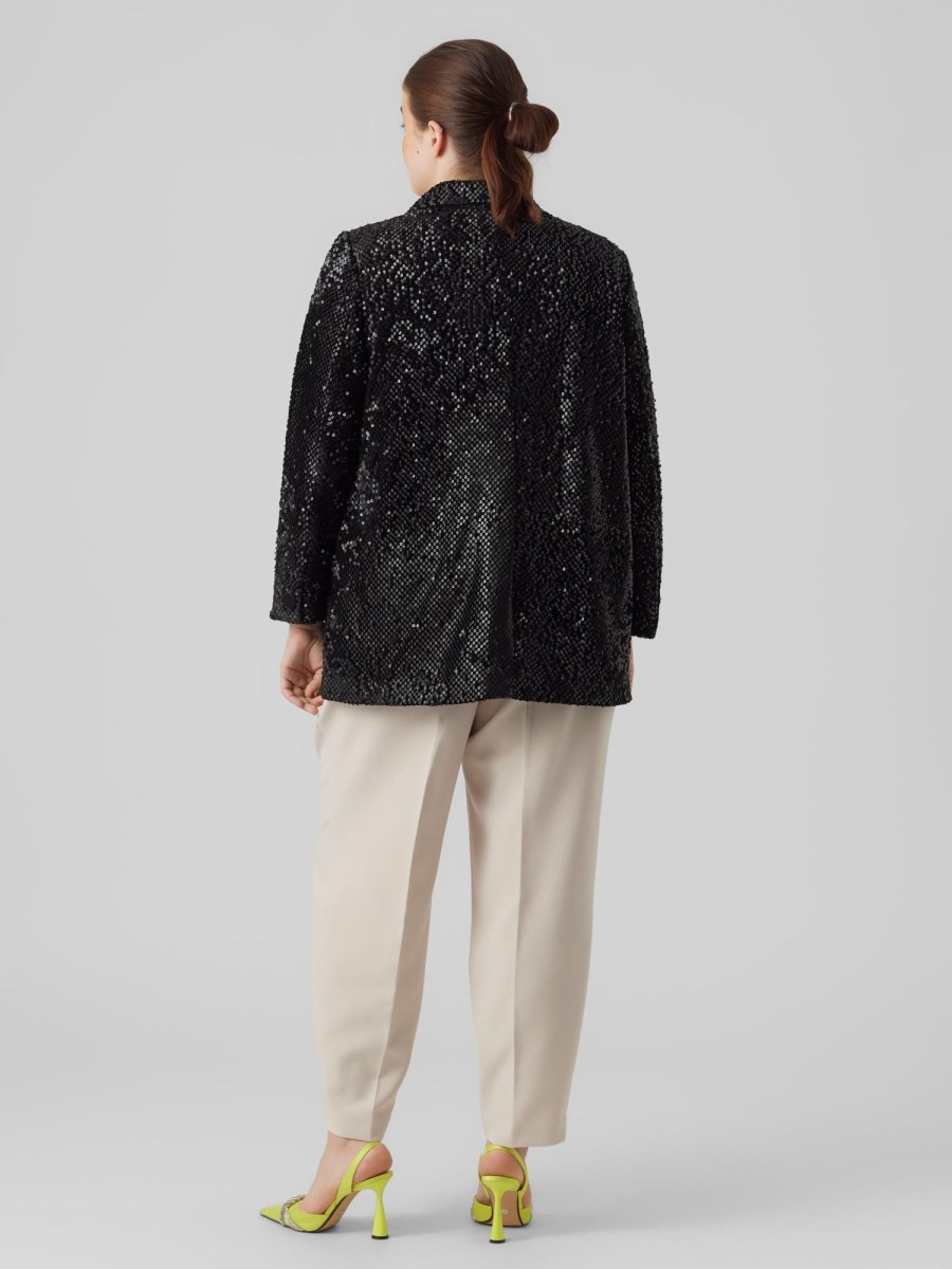 Overdele Vero Moda Curve | Vmmerle Oversize Sequins Blazer