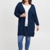 Overdele Fransa Plus Size Selection | Fpblume Cardigan Navy Blazer