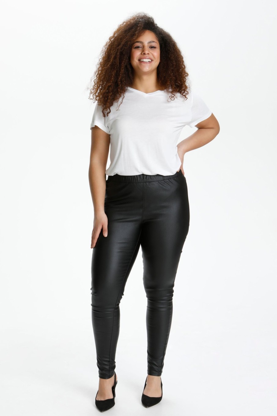 Underdele Kaffe Curve | Coatede Leggins Fra Kaffe Curve