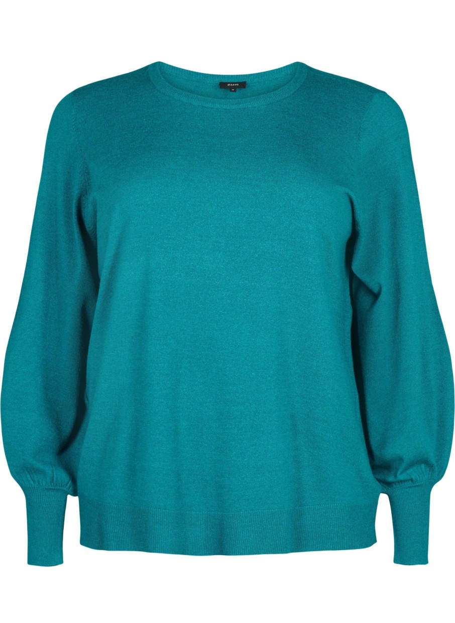 Overdele ZIZZI | Caella Plain - L/S - Pullover