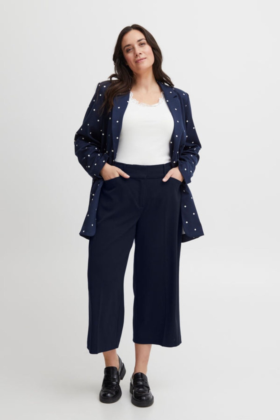 Underdele Fransa Plus Size Selection | Fpnola Culotte Pants 1