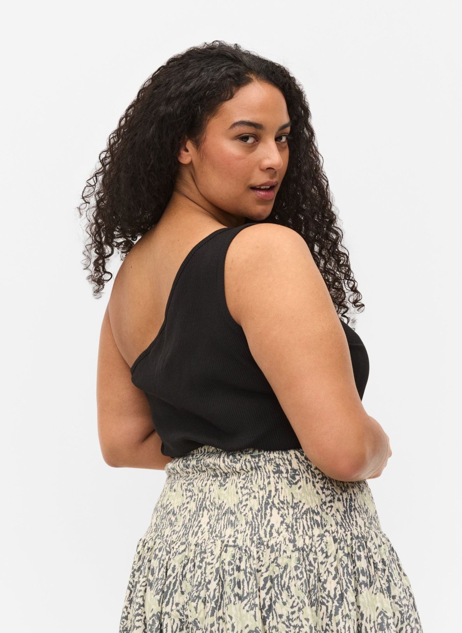 Overdele Zizzi | Zixloly One Shoulder Top