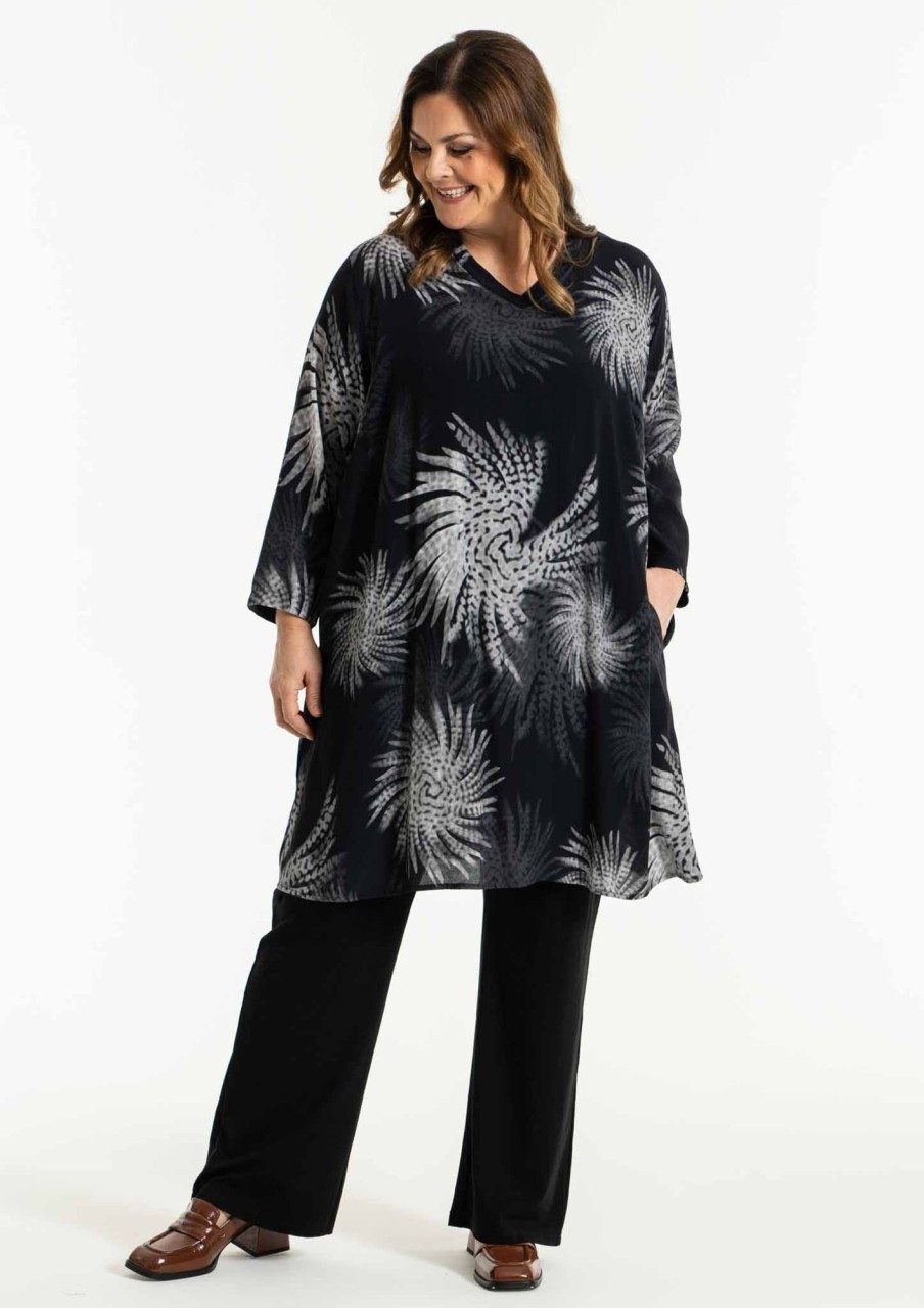 Overdele Gozzip | Gometa Tunic Grey Print