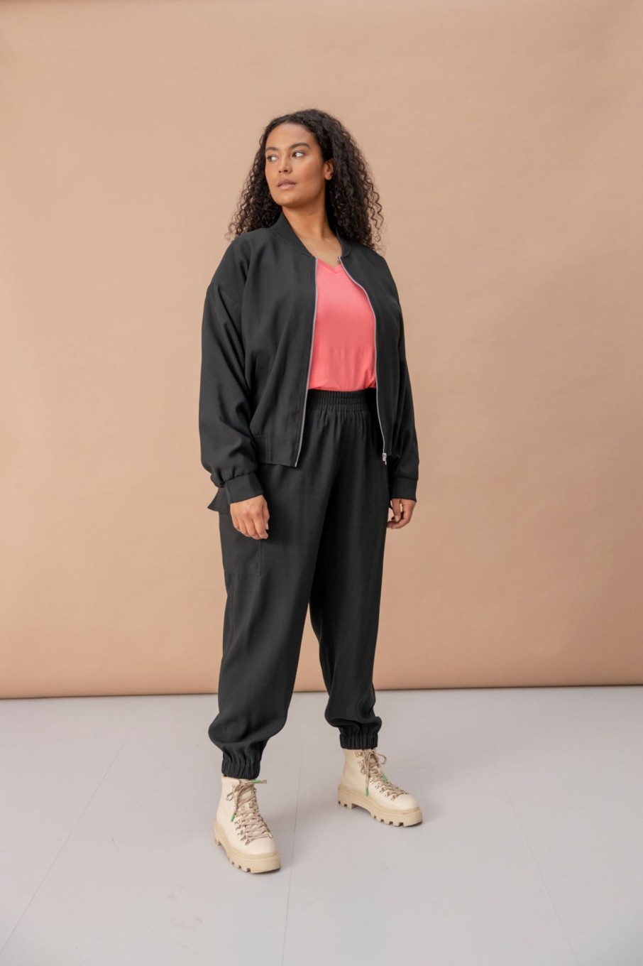 Underdele Fransa Plus Size Selection | Fpkrista Pants Black