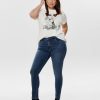 Andet Only Carmakoma | Caraugusta Hw Dnm Jeans - Noos