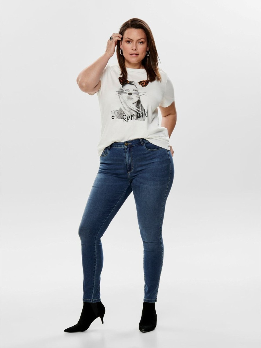 Andet Only Carmakoma | Caraugusta Hw Dnm Jeans - Noos