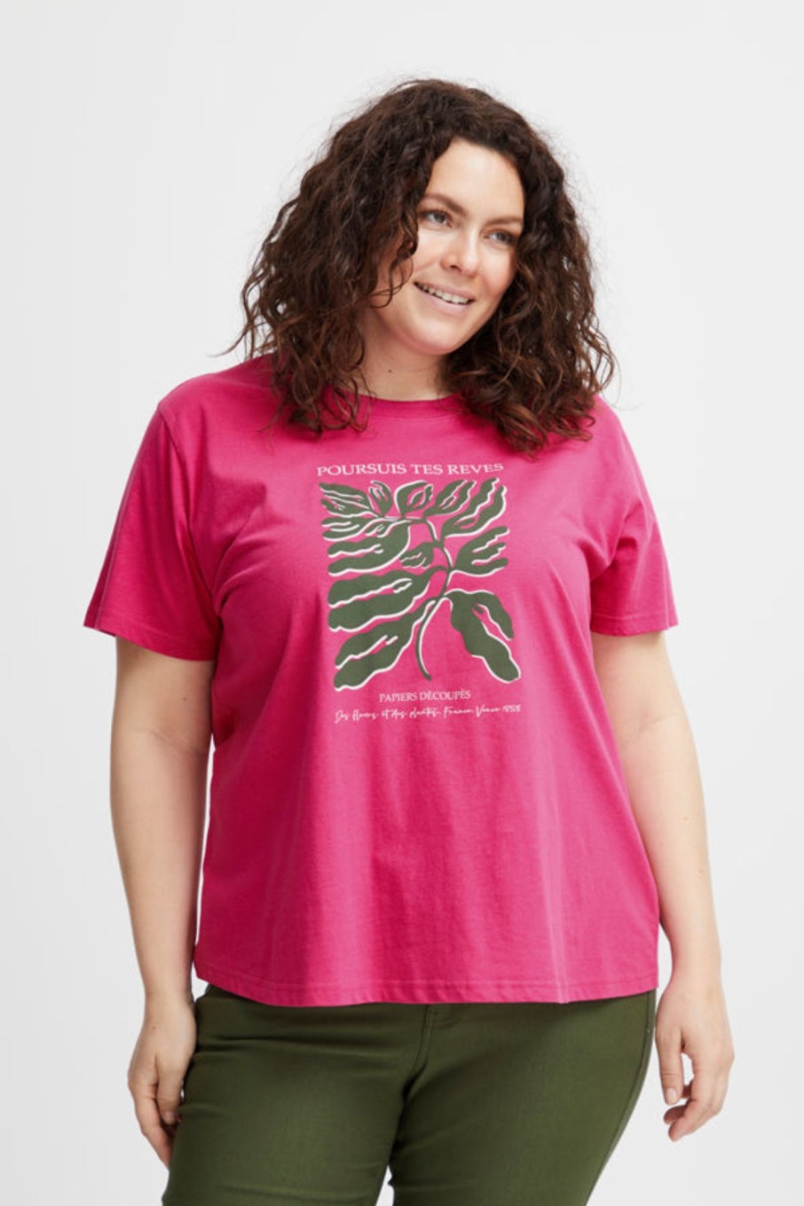 Overdele Fransa Plus Size Selection | Fpetta Tee 1