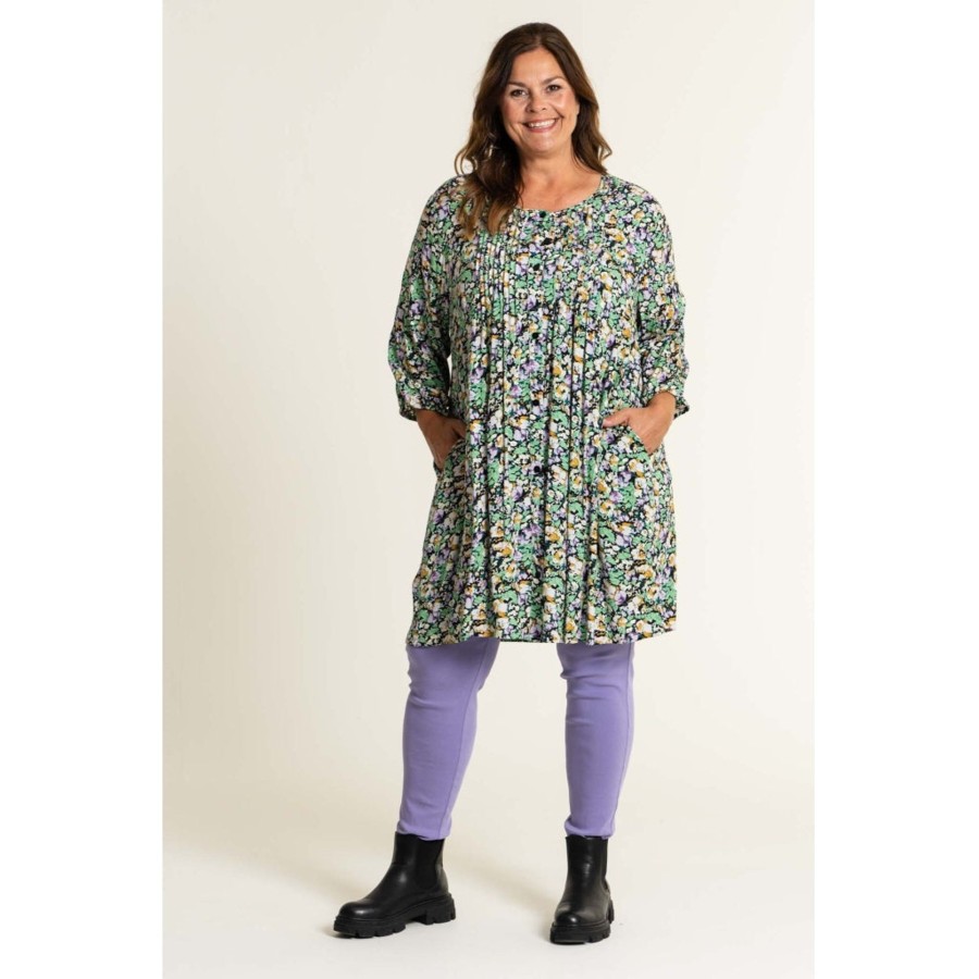 Overdele Gozzip | Gojohanne Shirt Tunic Black W. Print