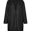 Overdele Vero Moda Curve | Vmcpop Coat Cur Black