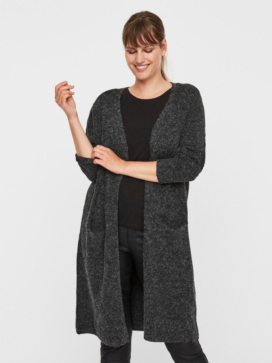 Overdele Vero Moda Curve | Vmdoffy Ls Long Open Cardi Ga Noos Cur