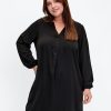 Overdele ZIZZI | Zivanni - L/S - V-Neck - Abk Dress Black