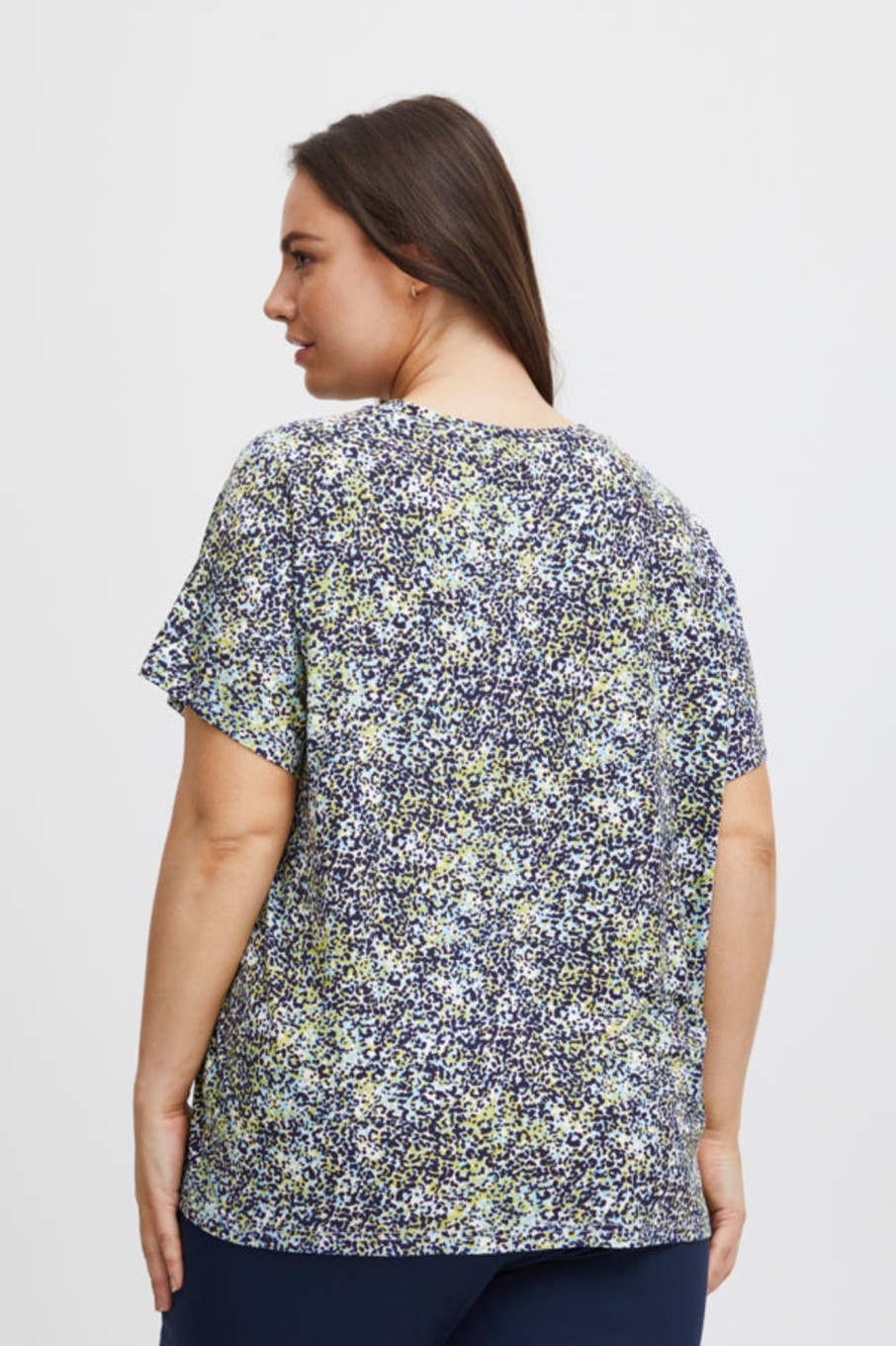 Overdele Fransa Plus Size Selection | Fpfloral Tee 1