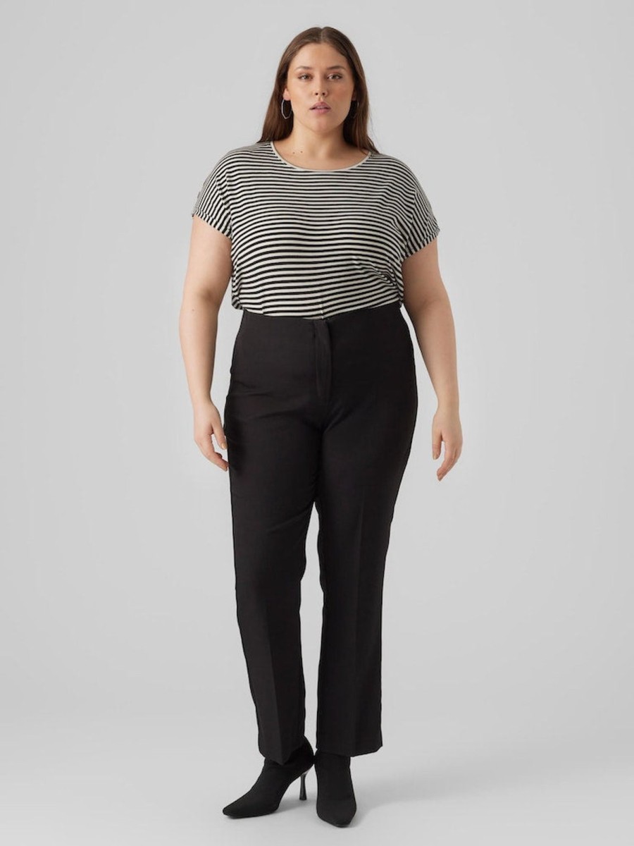 Underdele Vero Moda Curve | Vmtalivia Hr Straight Solid Pant Cur Black