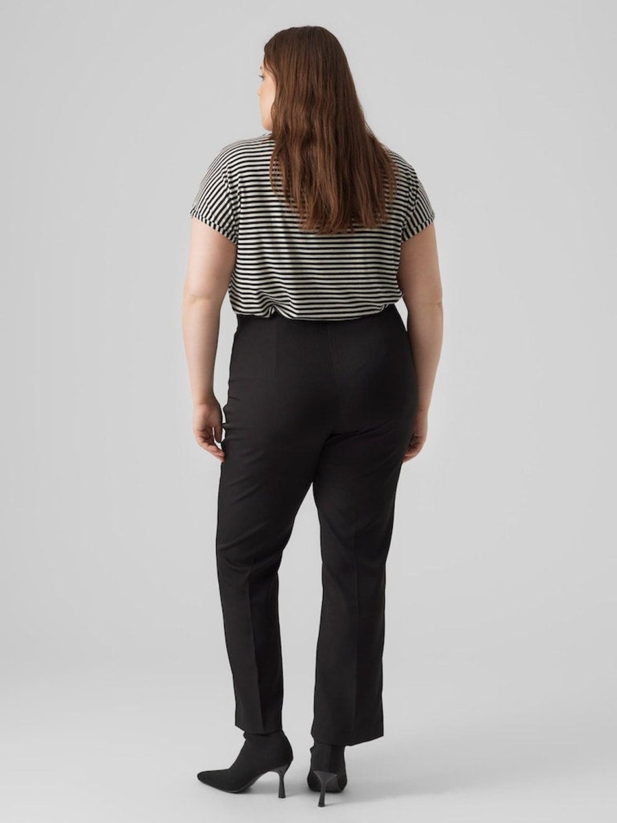 Underdele Vero Moda Curve | Vmtalivia Hr Straight Solid Pant Cur Black