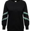 Overdele ONLY CARMAKOMA | Carnikki L/S O-Neck Swt Black