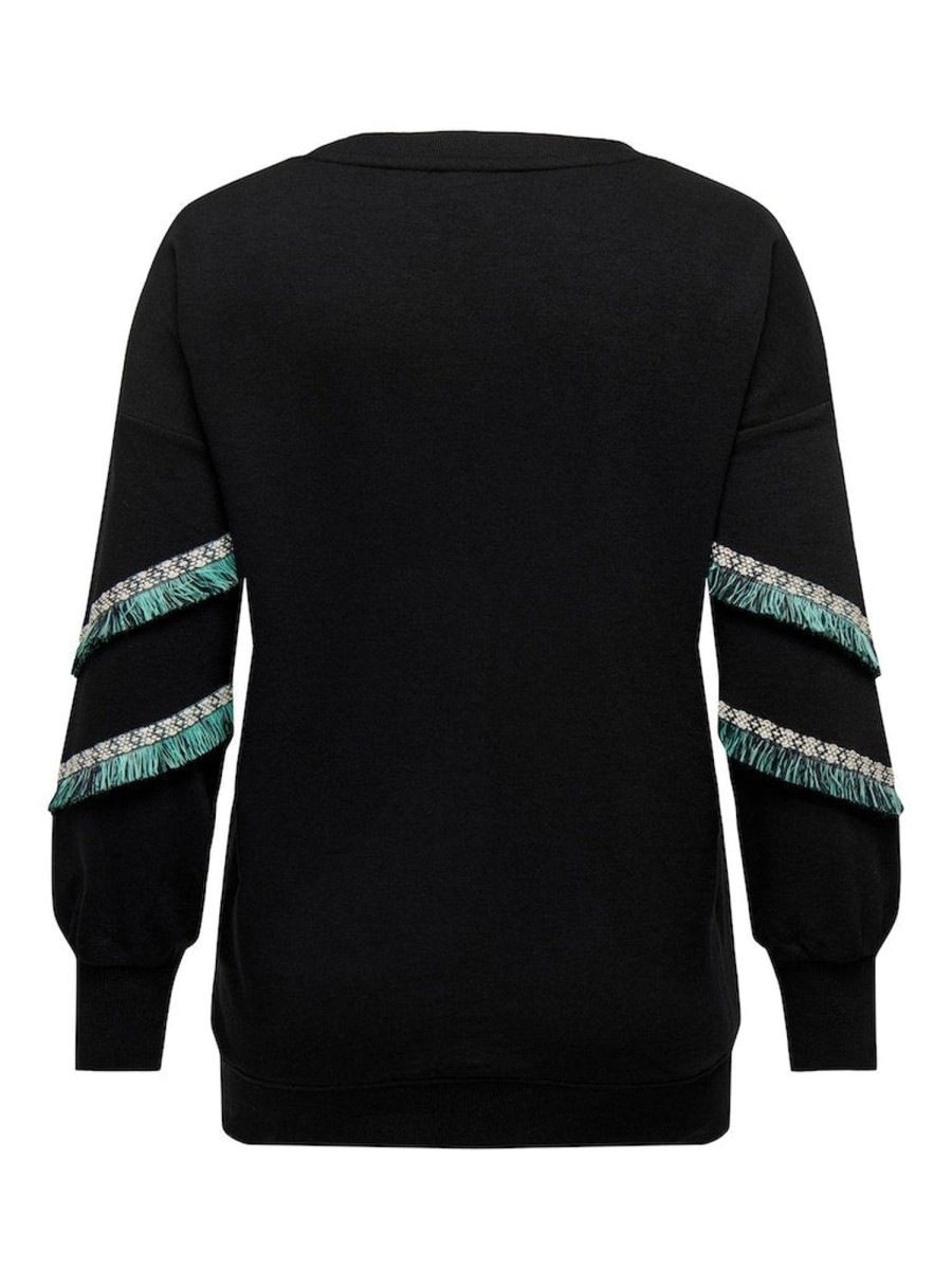 Overdele ONLY CARMAKOMA | Carnikki L/S O-Neck Swt Black