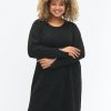 Overdele ZIZZI | Zimsunny - L/S - Abk Dress Dark Grey Melange