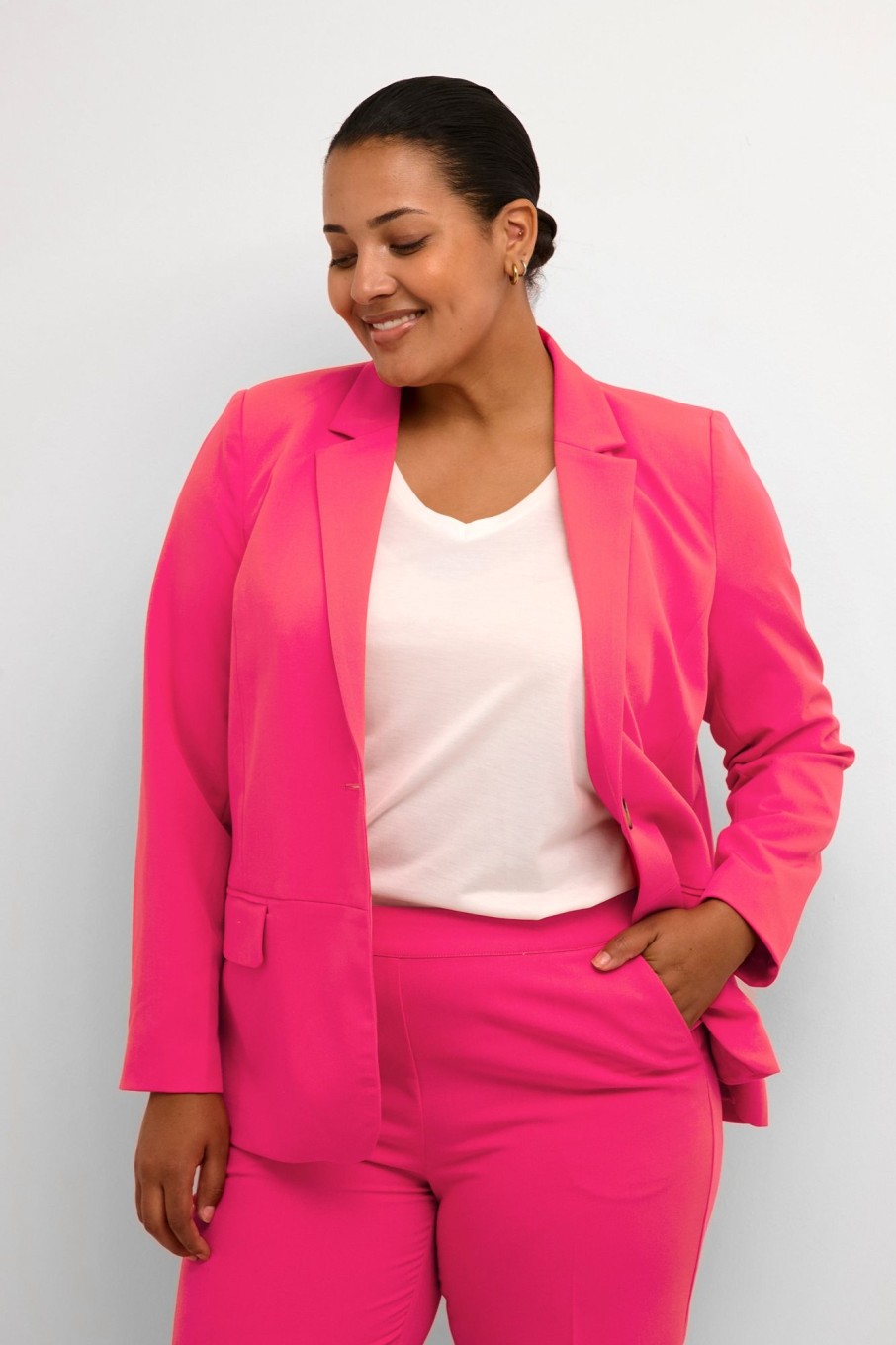 Overdele Kaffe Curve | Kcsakira Blazer Pink