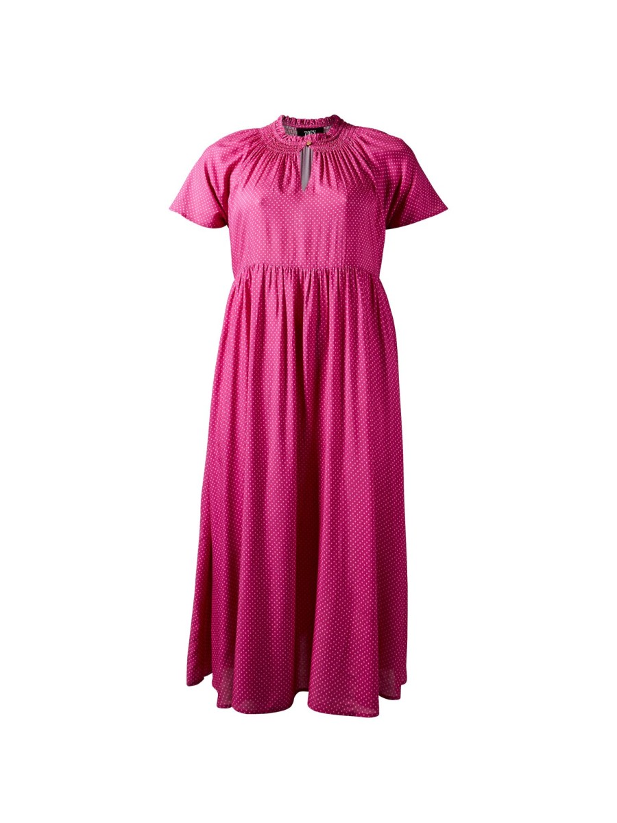 Overdele ZOEY | Zobrenna Dress 637 Bright Pink Mix