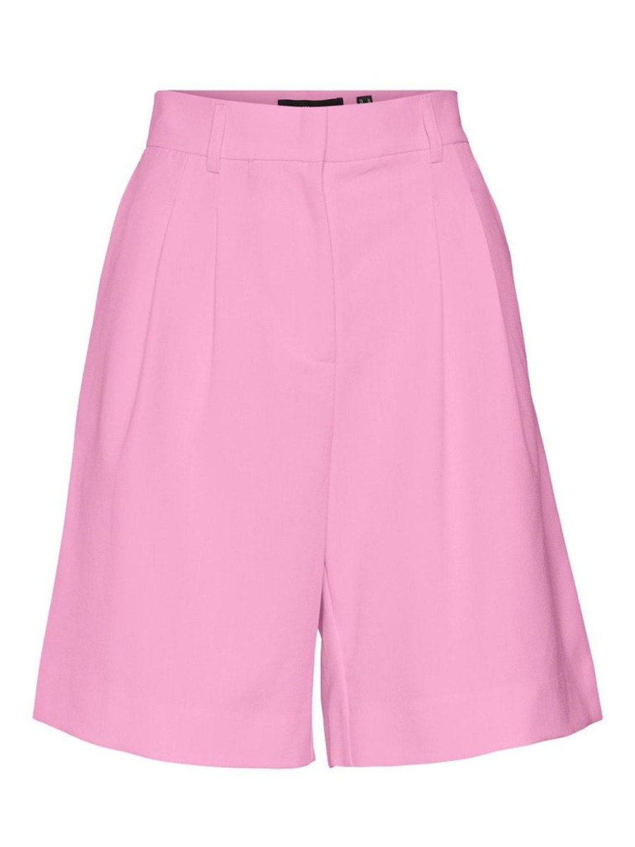 Underdele Vero Moda Curve | Vmtroian Mr Long Shorts Curve Prism Pink