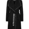 Andet Vero Moda Curve | Vmwaterfall Class 3/4 Wool Coat Ga Cur Black Black Pu