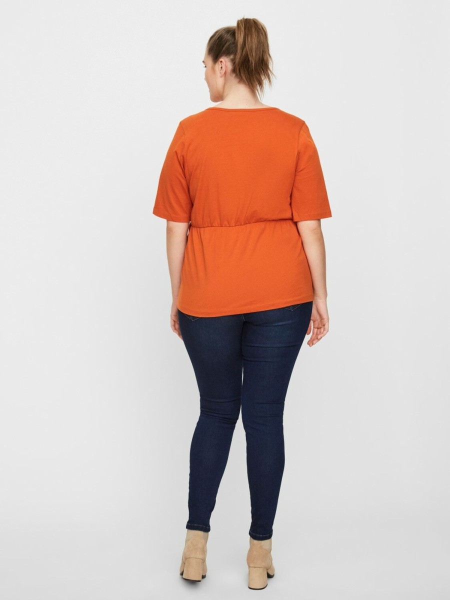 Overdele Junarose | Orange Bluse Fra Junarose