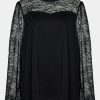 Overdele EVOKED VILA | Vistasia O-Neck L/S Top/Cur Black