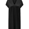 Overdele ONLY CARMAKOMA | Carsansa S/S V-Neck Dress Black