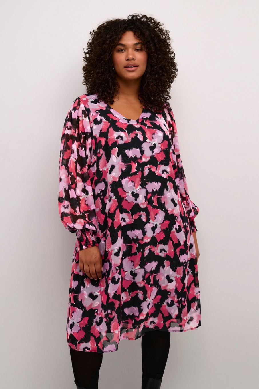 Overdele Kaffe Curve | Kcmiranda Dress Pink