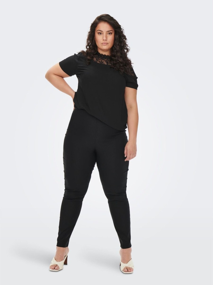 Underdele ONLY CARMAKOMA | Carlila Hw Elastic Legging Noos Black