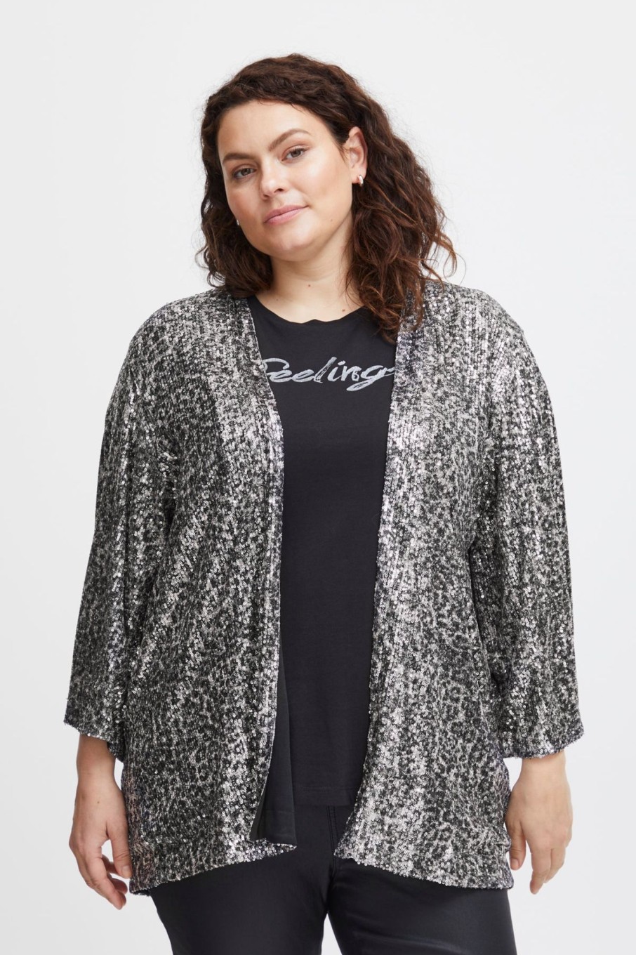 Overdele Fransa Plus Size Selection | Fpgaia Kimono Jacket