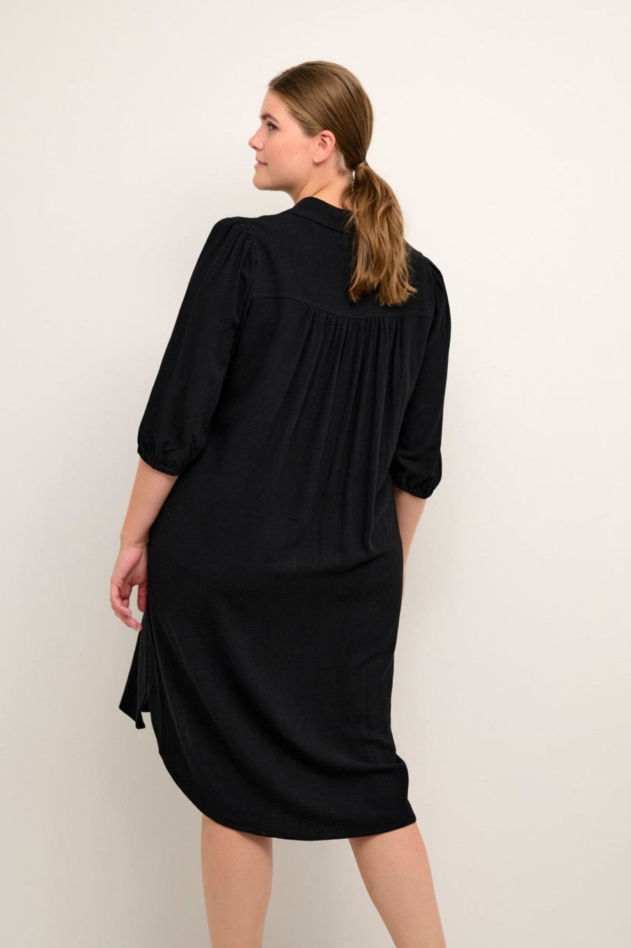 Overdele Kaffe Curve | Kcliloa Shirt Dress Black Deep