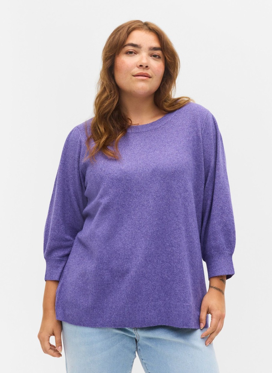 Overdele Zizzi | Zicasunny 3/4 Pullover