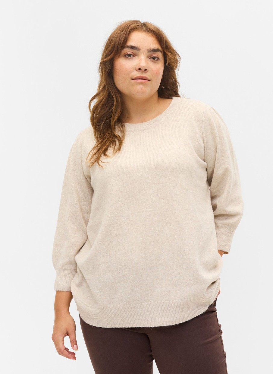 Overdele Zizzi | Zicasunny 3/4 Pullover