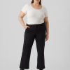 Underdele Vero Moda Curve | Vmczamira Mw Straight Pant Ga Cur Noos Black