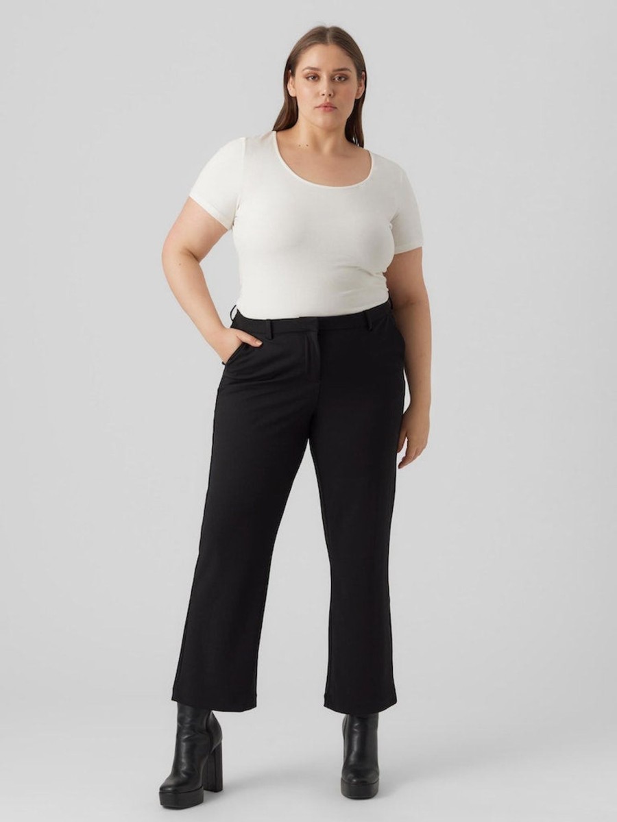 Underdele Vero Moda Curve | Vmczamira Mw Straight Pant Ga Cur Noos Black