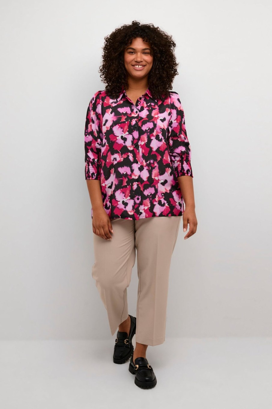 Overdele Kaffe Curve | Kcnatalia Shirt Pink