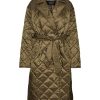 Andet Vero Moda Curve | Vmkennedy Long Coat Ga Cur Ivy Green