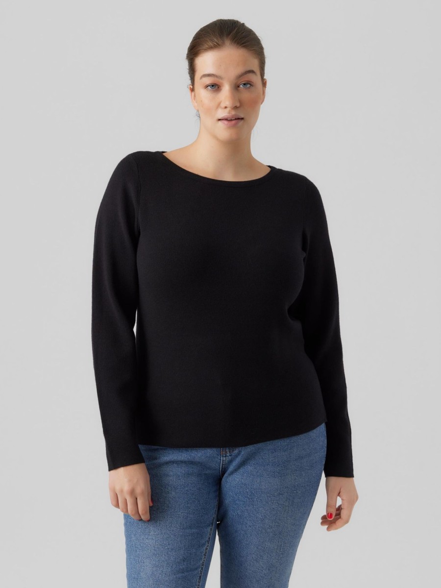 Overdele Vero Moda Curve | Vmgold Needle Boatneck