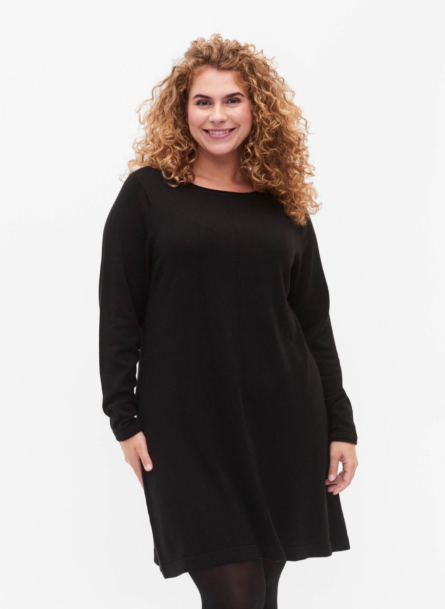 Overdele Zizzi | Zimshape - L/S - Abk Dress